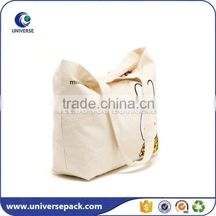 nicely custom logo cotton storage bag for shopping