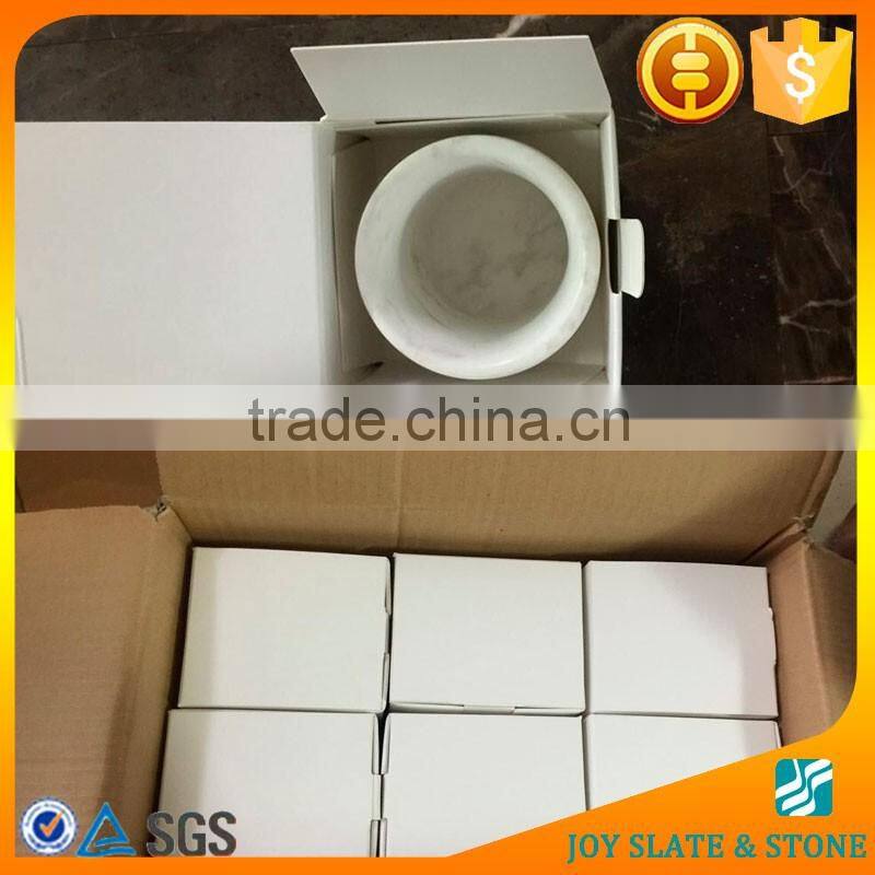 Natural marble pillar candle holder/wedding candle holder