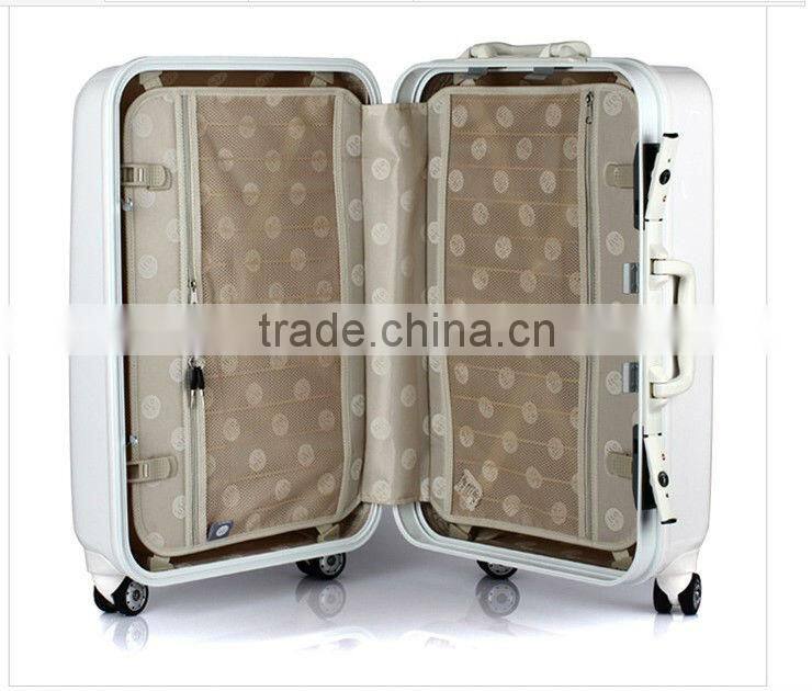2014 china alibaba New brand bag aluminium frame luggage trolley/carry-on travel case/trolley luggage
