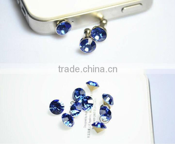New Fashion Crystal Dust Plug For Mobile Phones