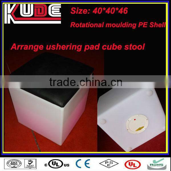 LED Luminous Bar Furniture Notch Cube LED Bar Stool