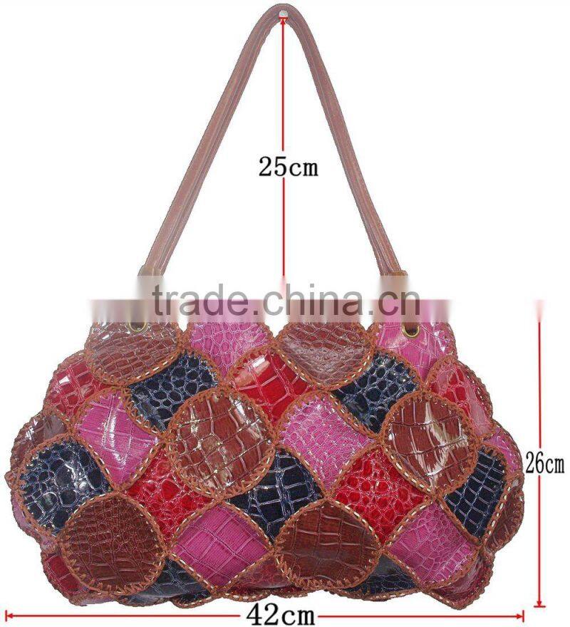 womens handbag leather girls fashion more creative design multifunction pocket inside