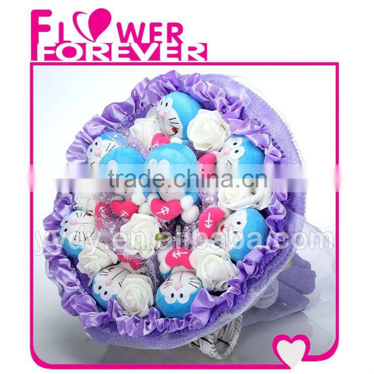 lovely Doraemon toy bouquet gift for boys