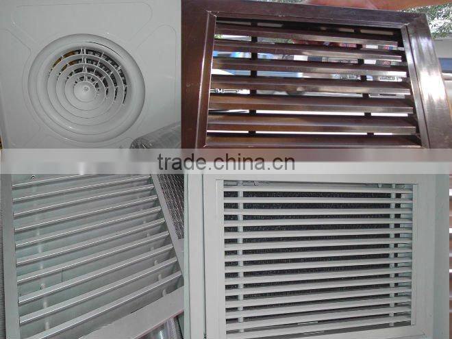 wooden veins aluminum square reture grille
