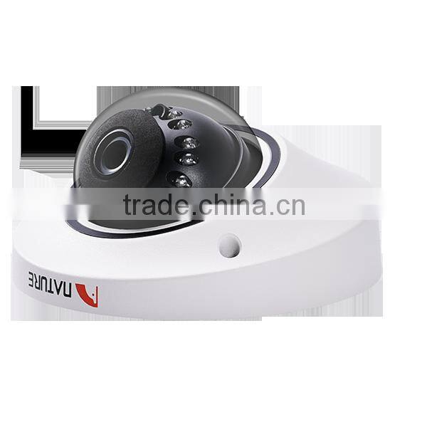 H.264 2.0 Megapixel 1080P Metal Vandal-Proof POE Mini IP Dome Camera