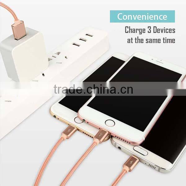 Hi-speed TPE/Nylon Braided USB cable USB 3.1 Type C Cable