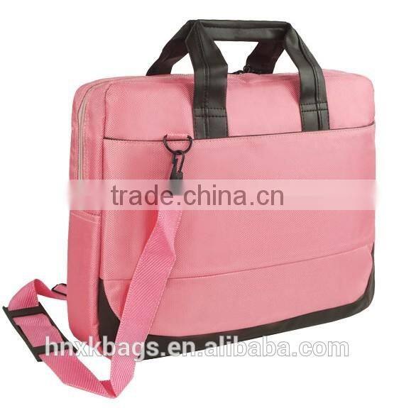 promotional pink laptop bag with customized logo