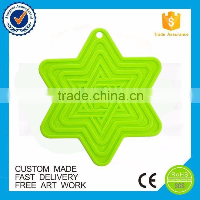 Promotional products drink hexagon silicon coasters