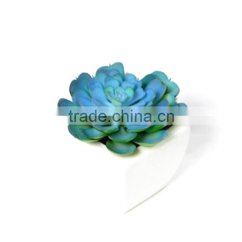 Blue Artificial Succulent in Ceramic pot