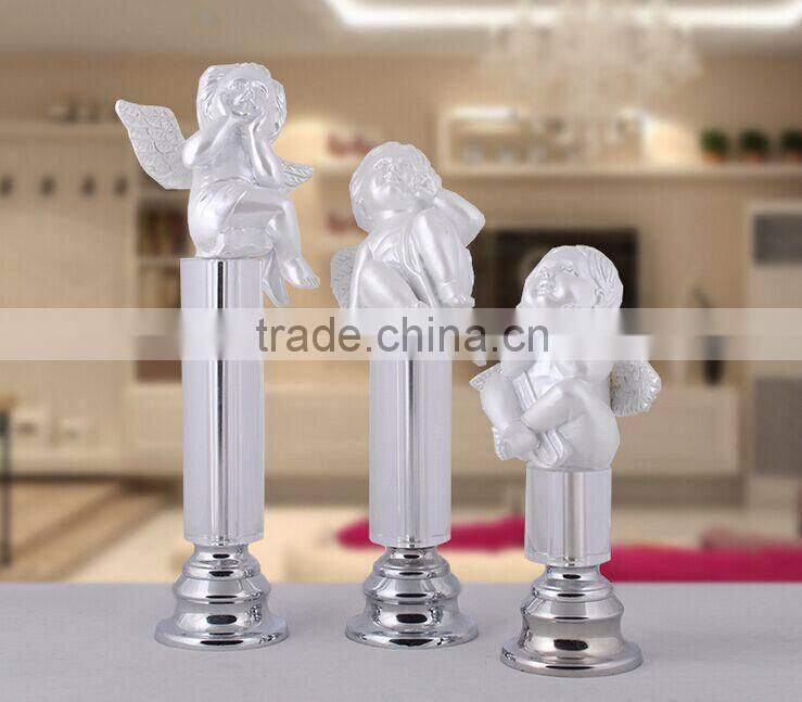 Lucky engraving beautiful crystal angels for wedding decor