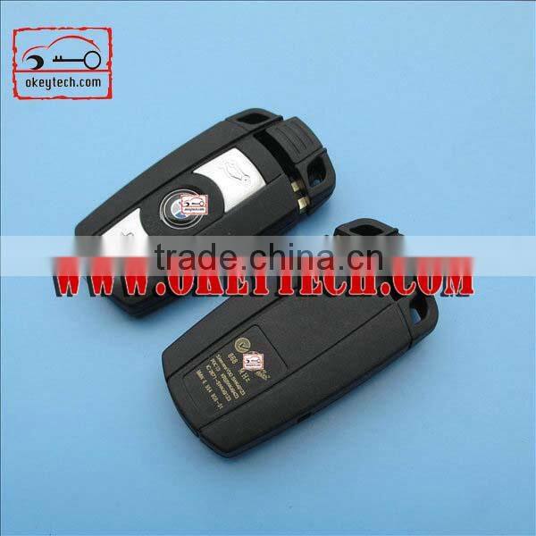 OkeyTech Peugeot 3 button 307 remote key case with trunk button no battery place without groove blade for Peugeot 307 key case