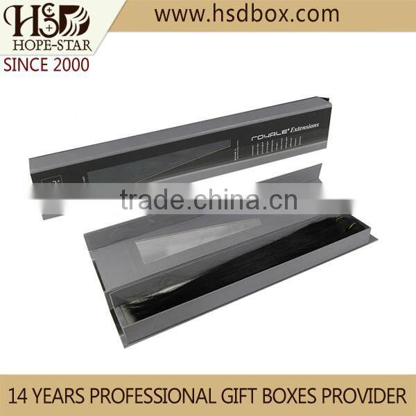 Custom handmade cardboard paper extension hair box packaging