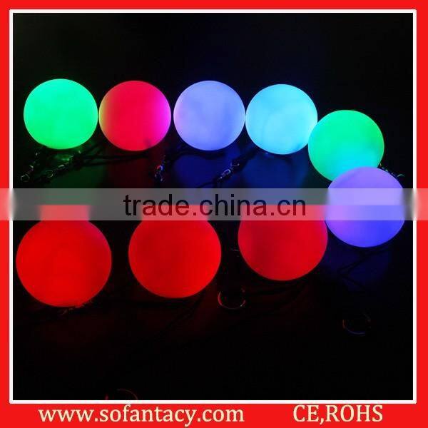 RGB Color Changing LED Poi Ball, Flashing LED Poi Ball, Light Up Poi Balls