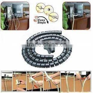 Plastic PE PVC PP HDPE cable management wrap / cable zipper / cable tube / cable channel making machine extrusion line