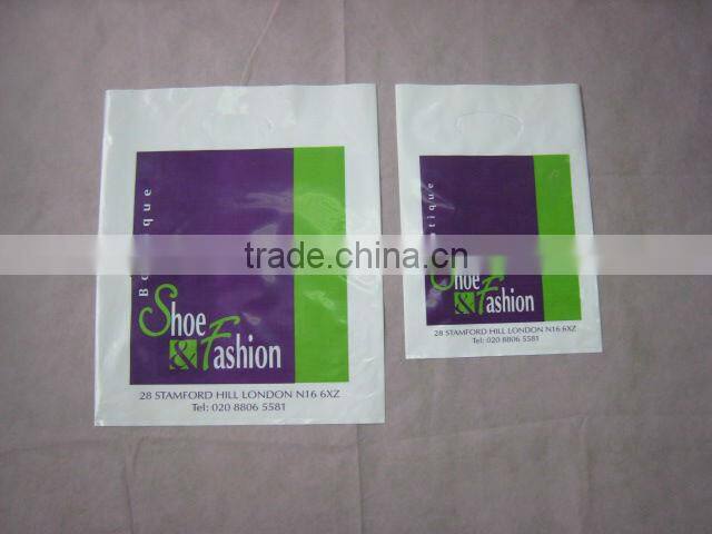 Plastic packing ldpe heat seal punch hole die cut bag