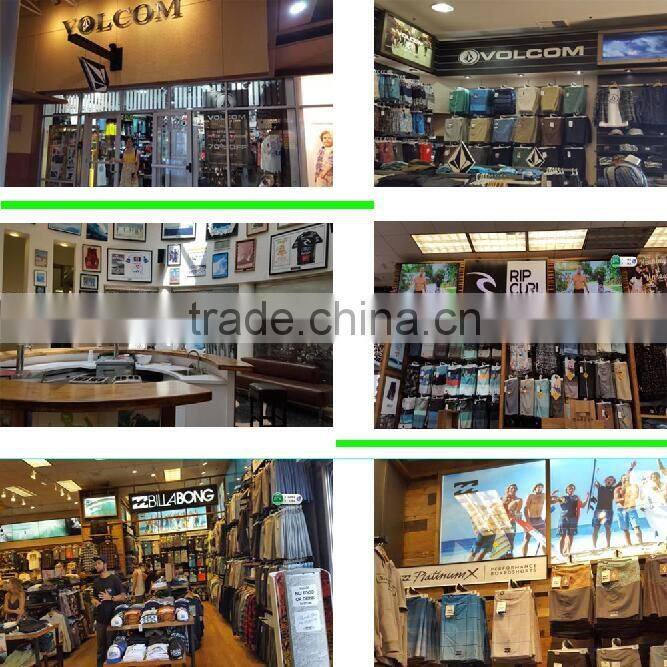 Cationed stretch fabric with checks for shorts