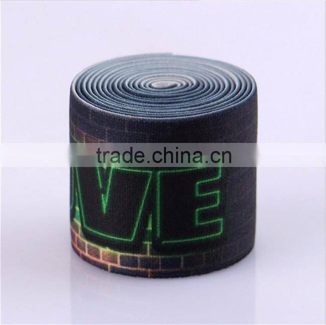 China Suppliers 3.5cm Customized Jacquard Elastic Tape for Mens Underwear