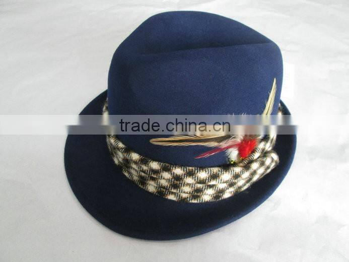 Fedora hat 100% wool