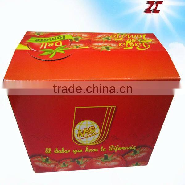 One Piece Foldable Cardboard Paper Box with PVC Window