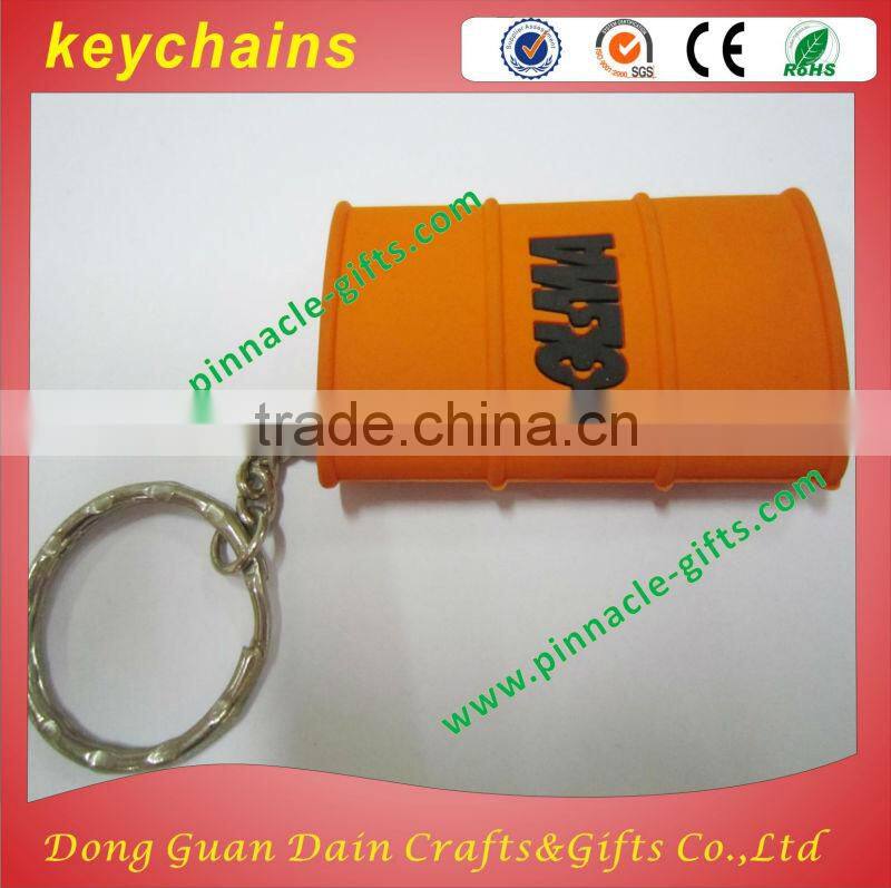 Custom plated 3D high quality pvc key chain