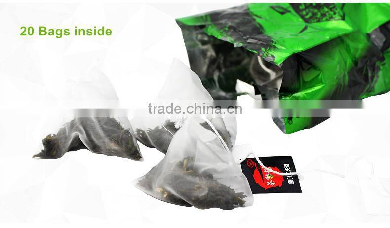 Kakoo jasmine tea & triangle jasmine tea bag & nylon pyramid jasmine tea bag