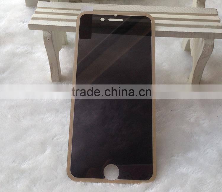 Superhard h9 2.5D tempered glass privacy screen protector for iphone 6