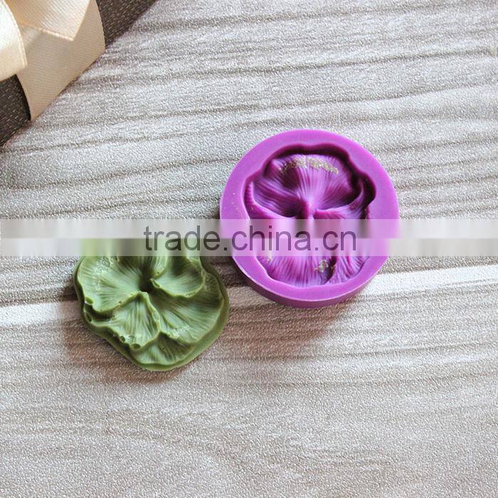Single Flower Style Silicone Soap Molds , Fondant Mold Tool , Silicone Chocolate Mold
