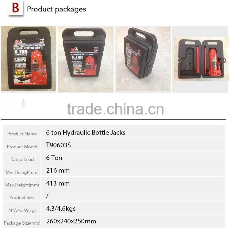 6 Ton Hydraulic Bottle Jack