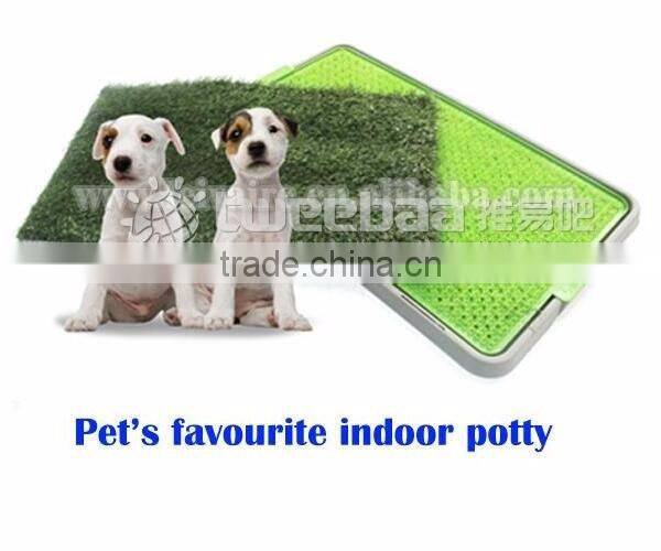 doggy potty indoor Economical Dog Litter Box and Grass Patch that Will Train Your Puppy and Keep Home Clean-S