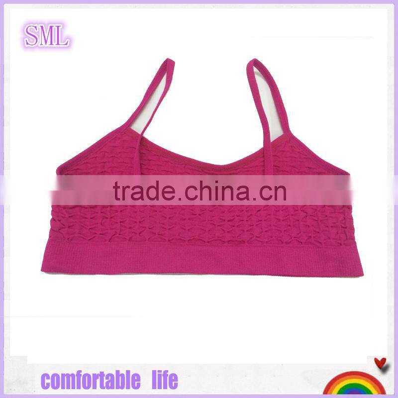 New trendy girl's Seamfree Crop Bra with belt holding pawl girl sexy tube sexy bra