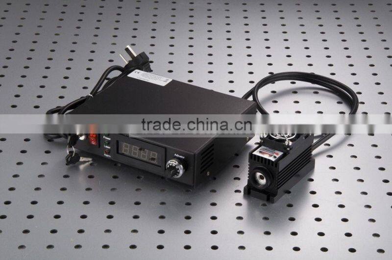 Powerful Lab Lasers 100mw 671nm Red Laser Dot Diode Module + TTL Modulation 0-30KHZ + TEC Cooling + Power Supply LSR-PS-II