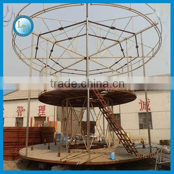 Classical Fairground Rides double decker carousel outdoor for 48 people for sale