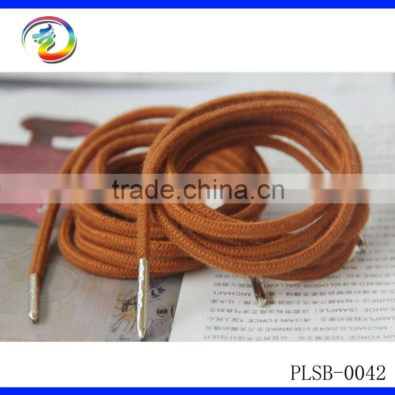 Fashion Polyester Cotton Round Shoelace