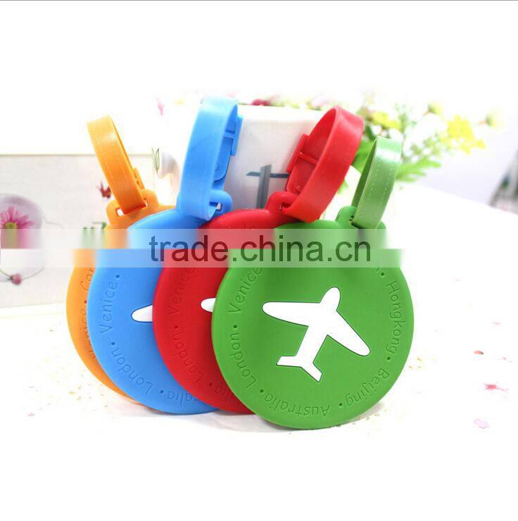 Soft PVC luggage tags with customer logos