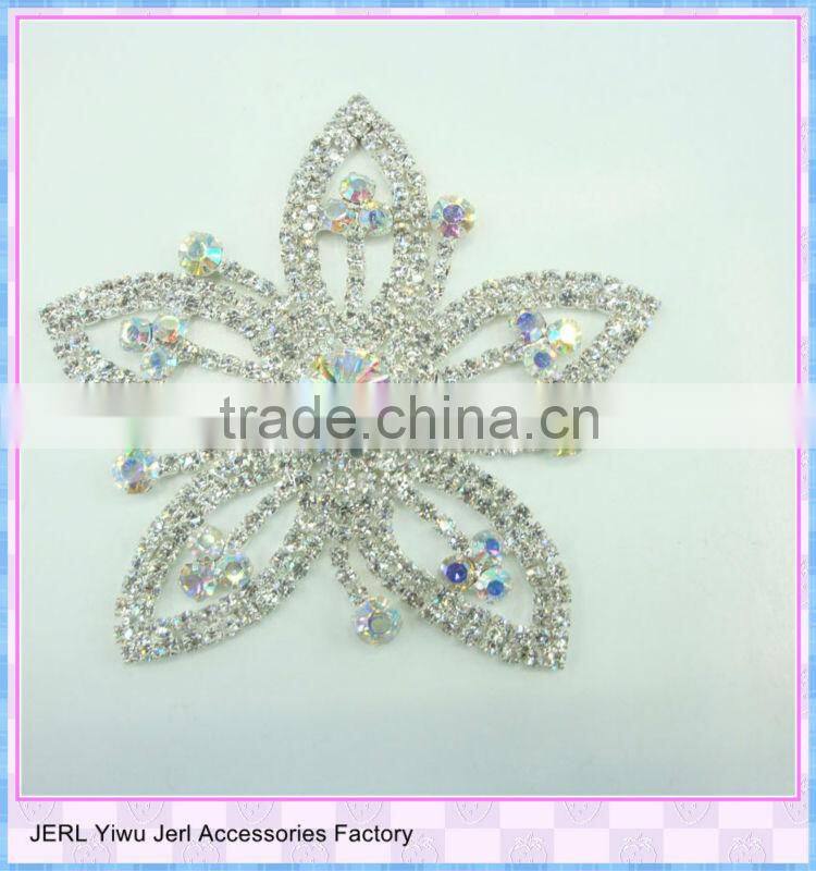 Bling bling bridal crystal lace rhinestone applique sewed on wedding dress