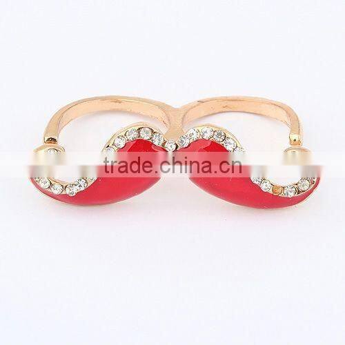 Fashion rings jewelry women moustache ring