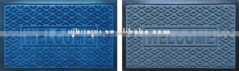 Nonslip entrance door mat recycled needle punch floor mat
