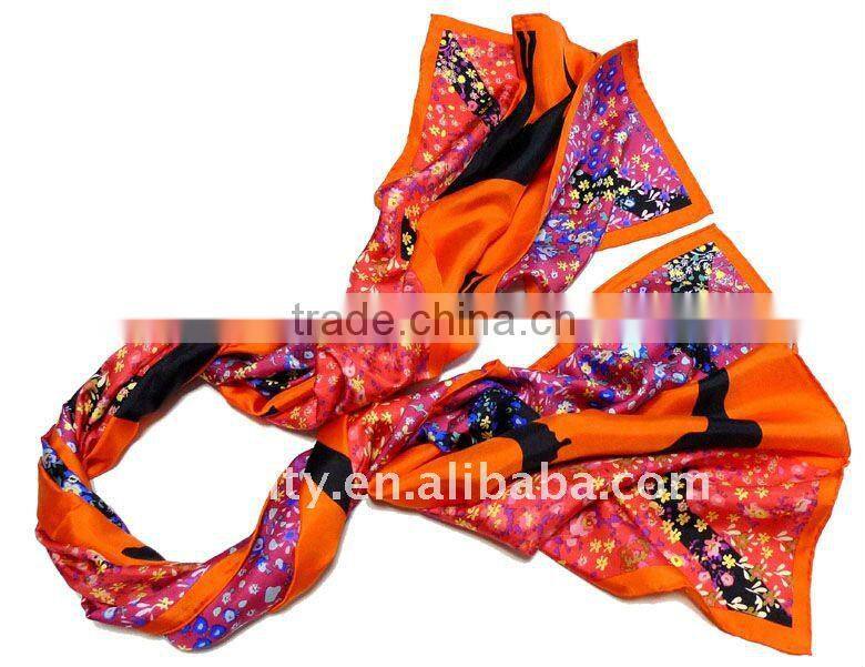 2011 Winter Newest OEM Silk scarf foulard