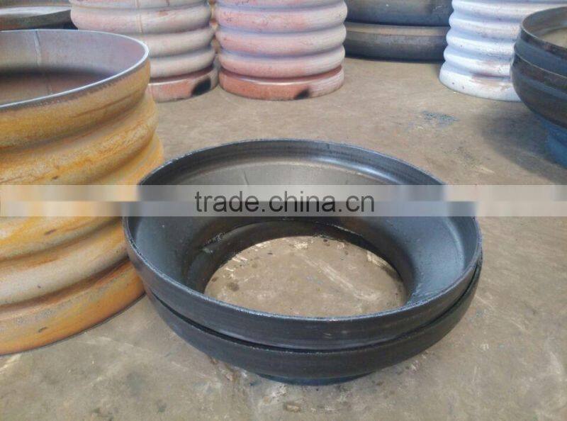 carbon steel conical dish head shell segment for pressure vessel