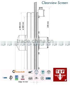 Clear view screen-Marine Rotating Window