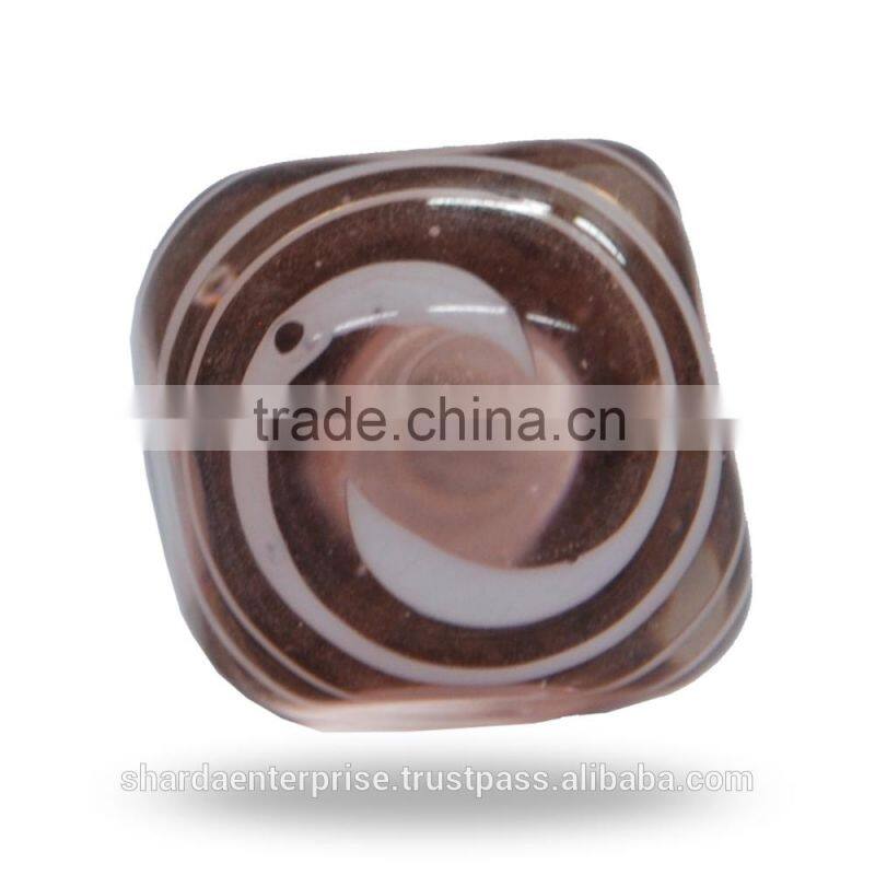 Cut Glass Purple Color Knob