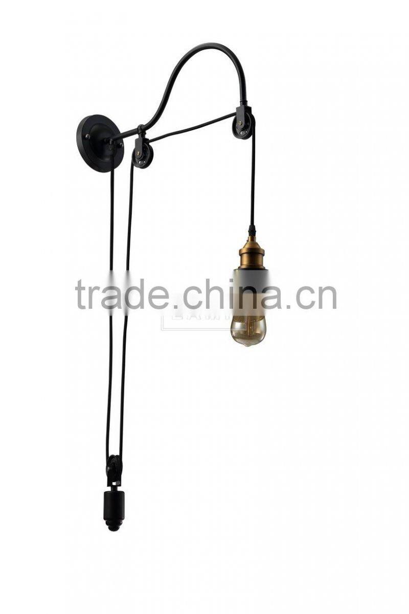 Rusted Retro Wall Lamp Gooseneck Metal Wall Sconce Light Fixture