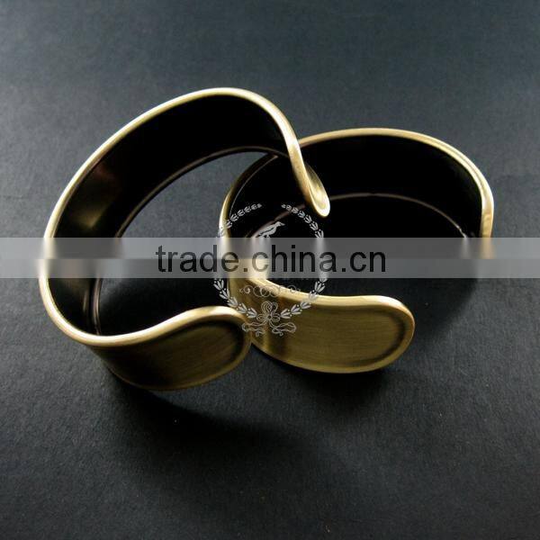 21mm width,60mm diameter antiqued bronze vintage style bangle bracelet with holes DIY supplies,findings 1900097