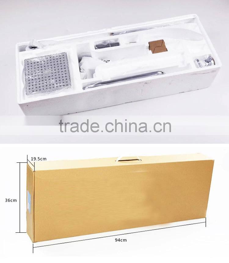 guangdong gold shower mixer faucet, full brass shower tap, big head shower hot and cold water