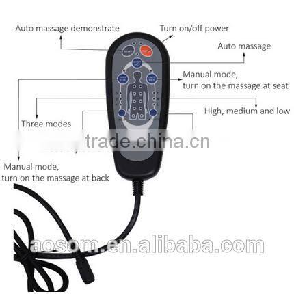HomCom Multi-function Black Car Shiatsu Massage Seat Cushion