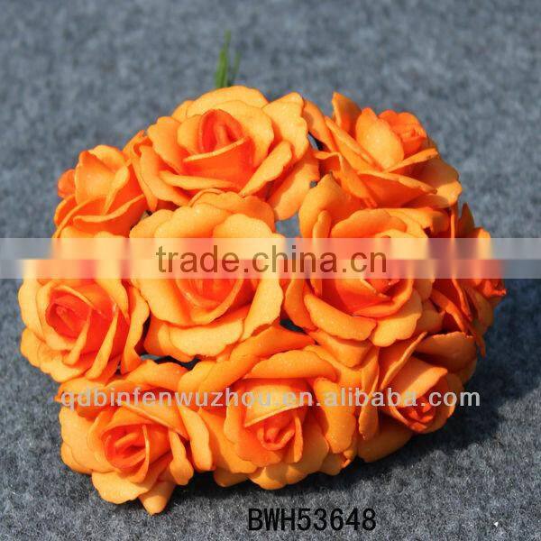 wholesale artificial PU Rose Bouquet for Wedding decoration