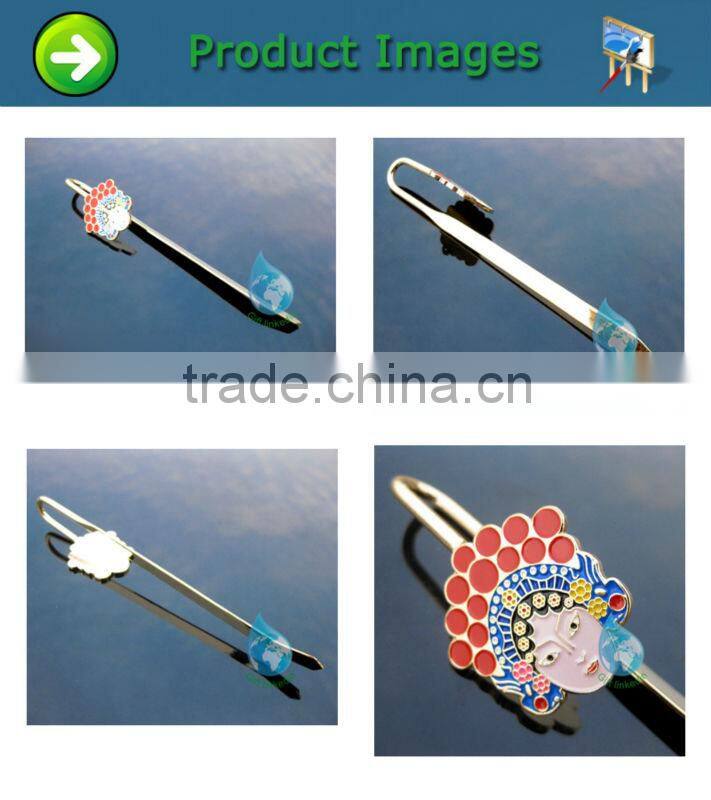 custom new fashion metal book mark handicraft gift