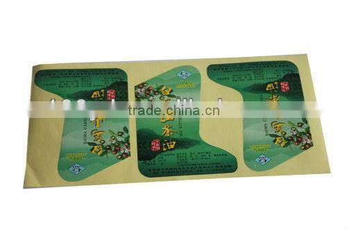 2016 High Quality waterproof PVC Sticker Custom Die Cutting Sticker Paper Label