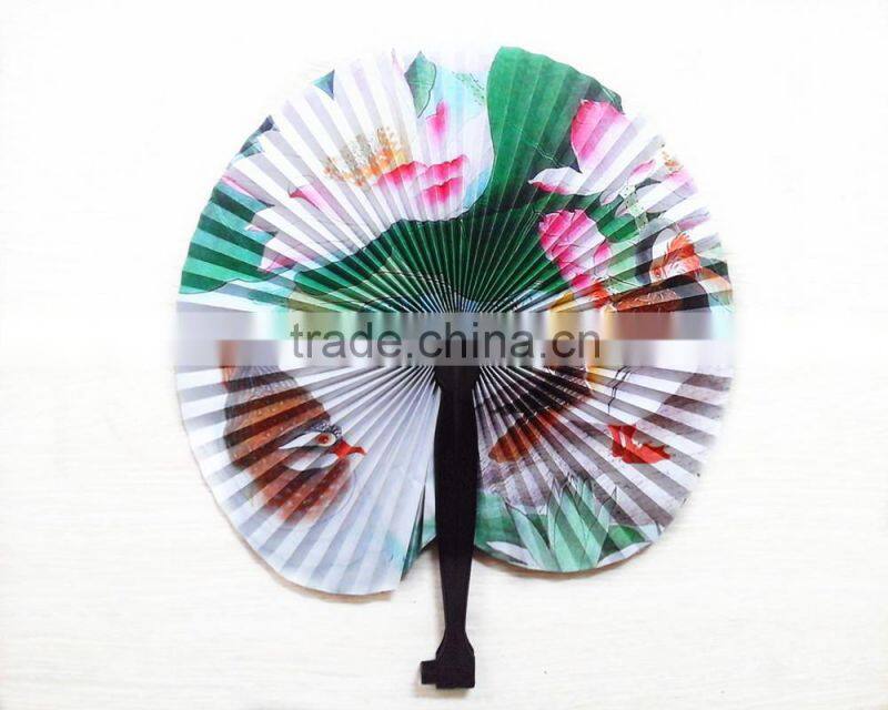 jy5003Low Price High Quality Perfect Gift Printed Folding Paper Hand Fan,Classic folded paper fan ,Children's small folding fan