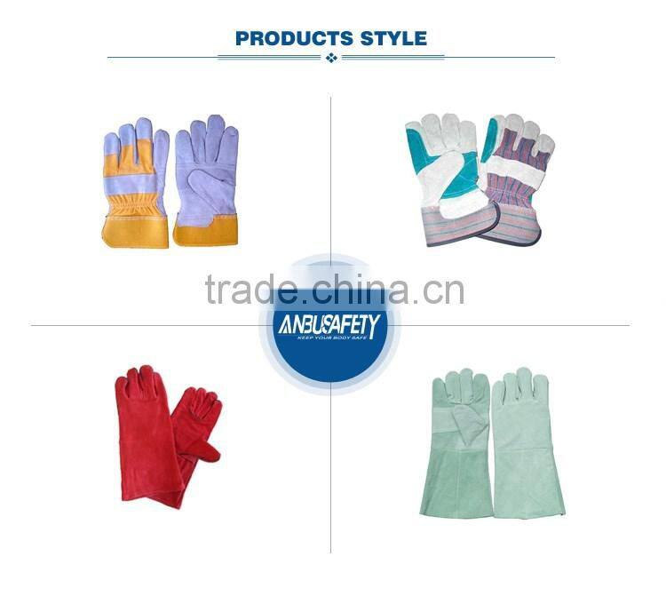 cotton liner welding leather gloves fully lining with EN 388